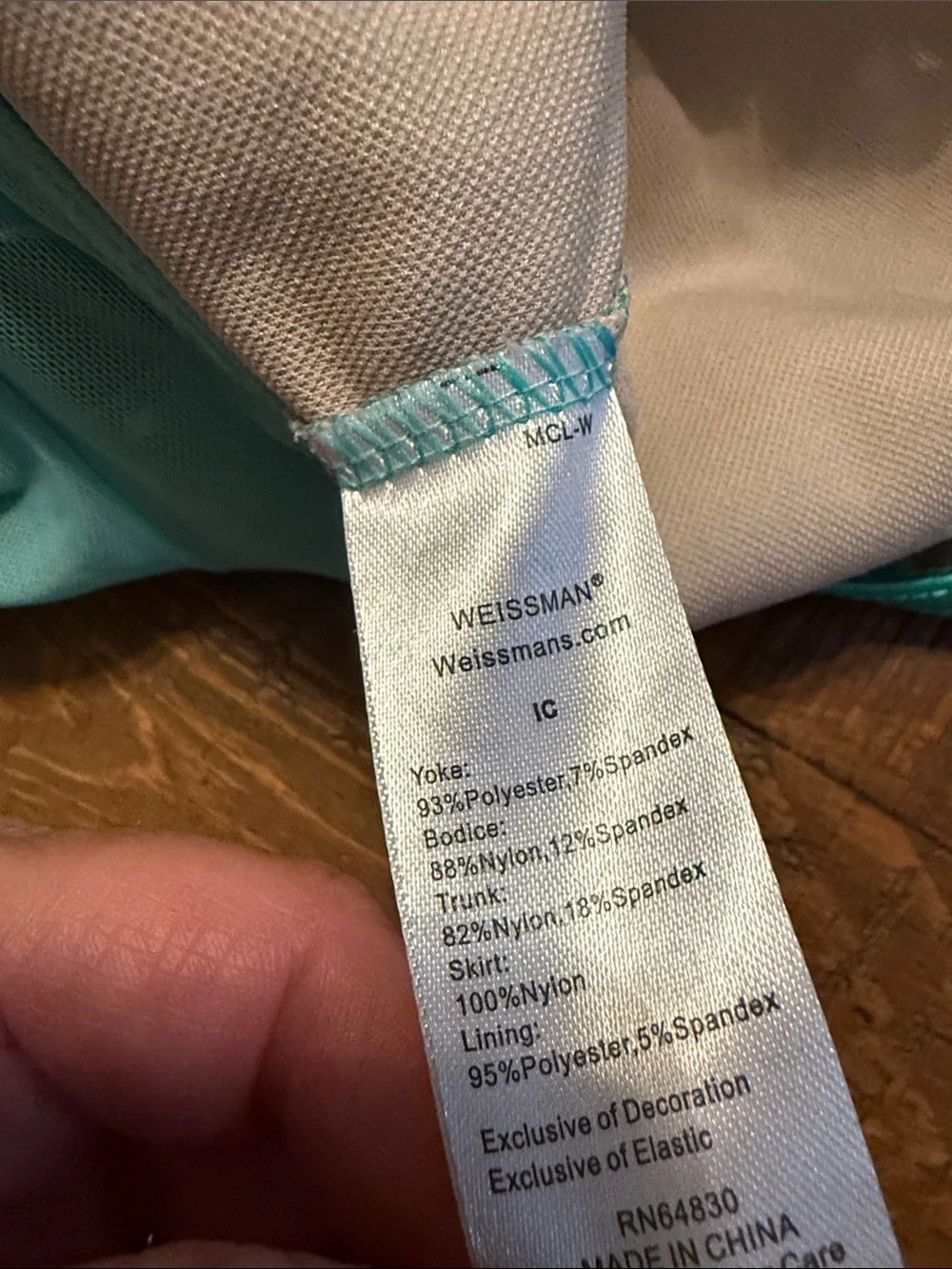 Weissman Teal Sequin Floral Tulle Dance Dress